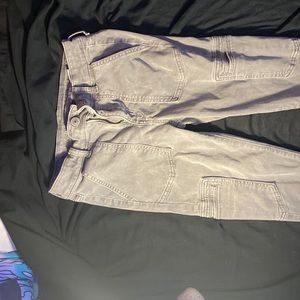 American eagle cargo grey jeans